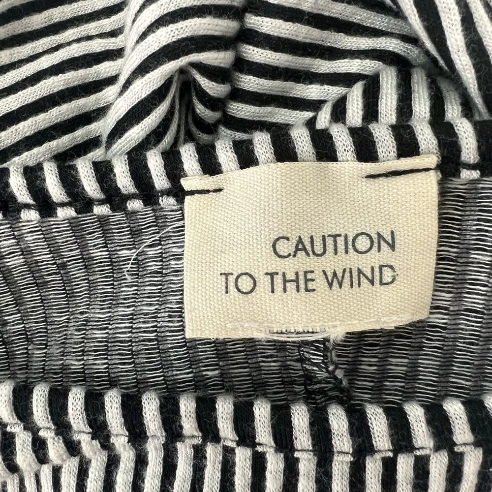 Caution to the wind women’s black and white striped dress size xs - Picture 3 of 3